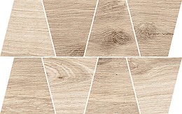 NATURAL CREAM MOSAIC TRAPEZE