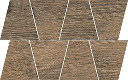 RUSTIC BROWN MOSAIC TRAPEZE