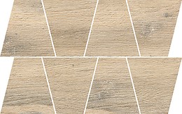 NATURAL WARM GREY MOSAIC TRAPEZE