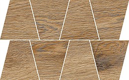 RUSTIC CHOCOLATE MOSAIC TRAPEZE