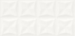 White Glossy Origami Structure