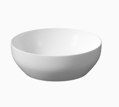 FARVA 40x40 countertop washbasin, round