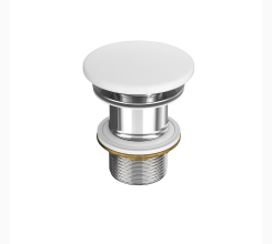 Ceramic click -clack plug for washbain without overflow