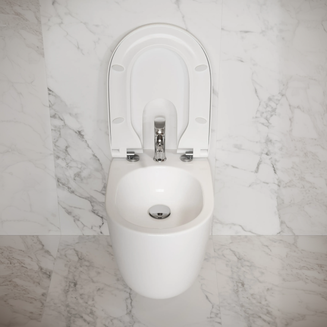 Wall-hung bidet, bidet seat 4