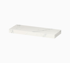 KONTRA by Meissen Keramik 140/120/80 wall-hung countertop, white marble