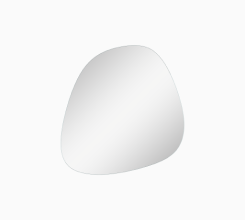 KONTRA by Meissen Keramik asymmetrical mirror 68 x 64