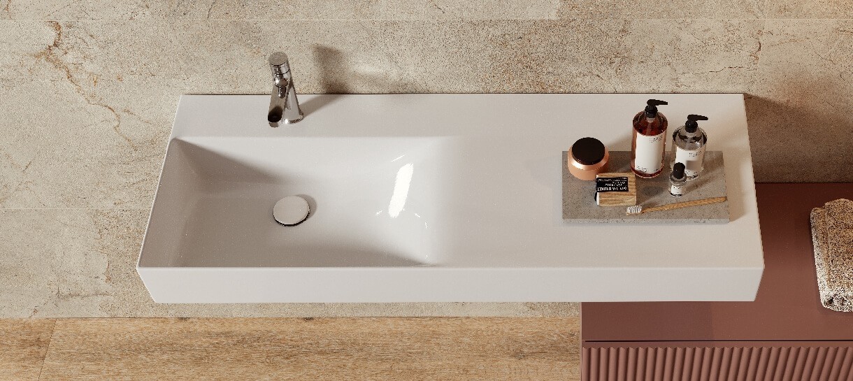 Collection KONTRA by Meissen Keramik wall hung washbasins