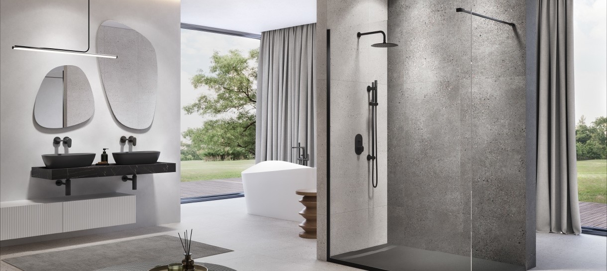 Collection KONTRA by Meissen Keramik shower enclosures