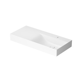 KONTRA by Meissen Keramik 100 wall hung washbasin, left