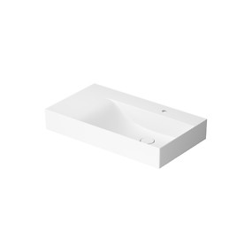 KONTRA by Meissen Keramik 80 wall hung washbasin, left