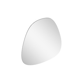 KONTRA by Meissen Keramik mirror 68x64, asymmetrical