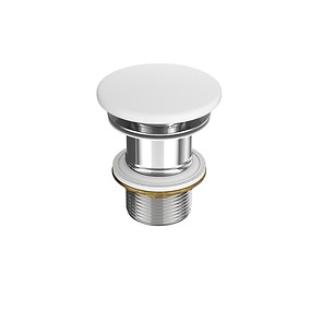 Ceramic plug for washbasins without overflow