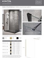 Ulotka konsumencka KONTRA - Kabiny i brodziki prysznicowe