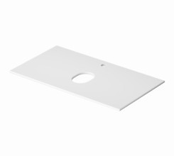 Blat ceramiczny FARVA 80/60 Euro White, z otworem na armaturę