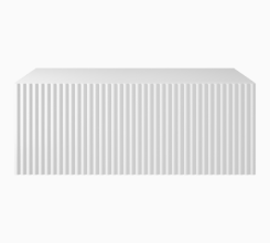 Szafka podblatowa KONTRA by Meissen Keramik 80/60, front, biała