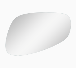 Lustro asymetryczne KONTRA by Meissen Keramik 120 x 80