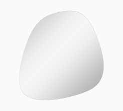 Lustro asymetryczne KONTRA by Meissen Keramik 92 x 88