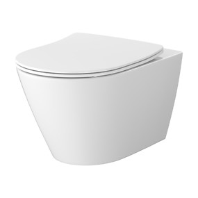 Miska zawieszana FARVA oval z deską nightguide
