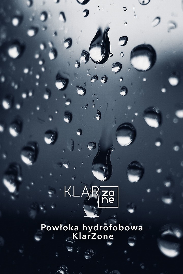 Szkło z powłoką hydrofobową w kabinie prysznicowej walk-in KONTRA by Meissen Keramik