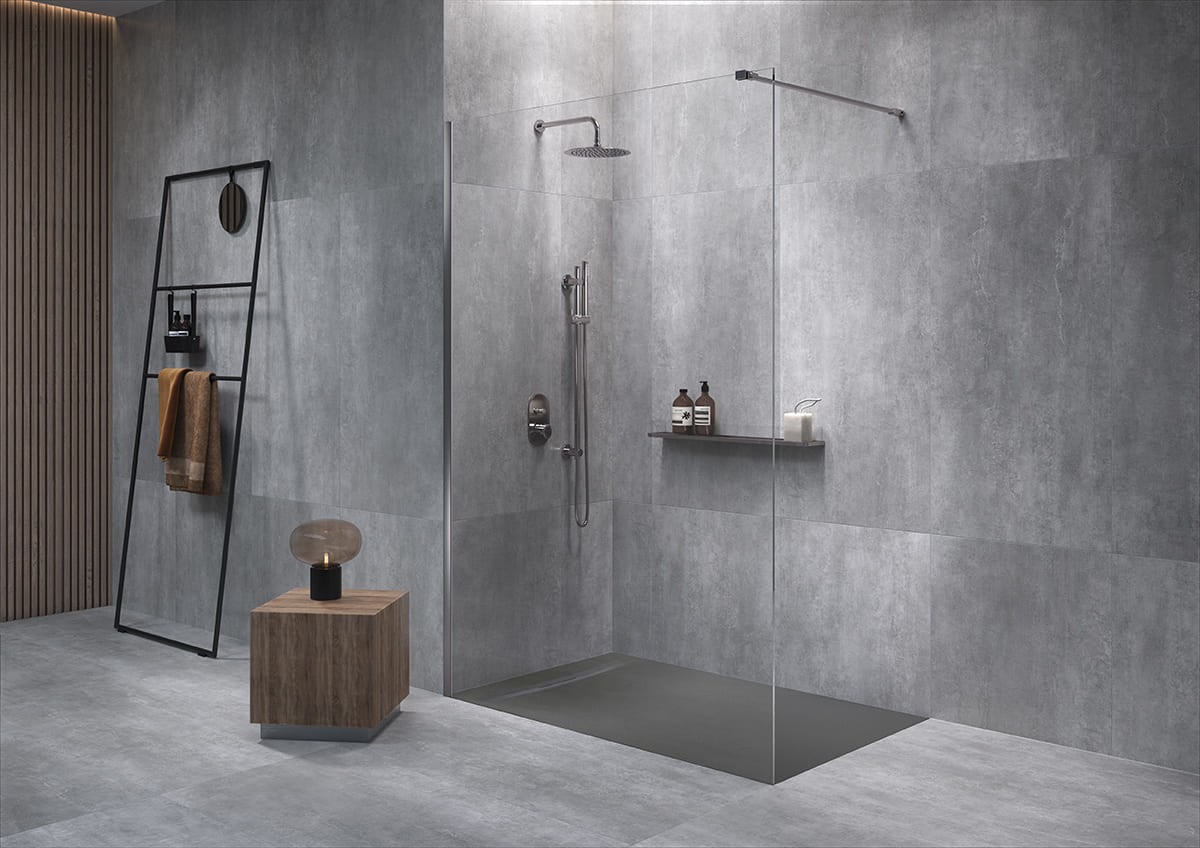 Space defined by glass